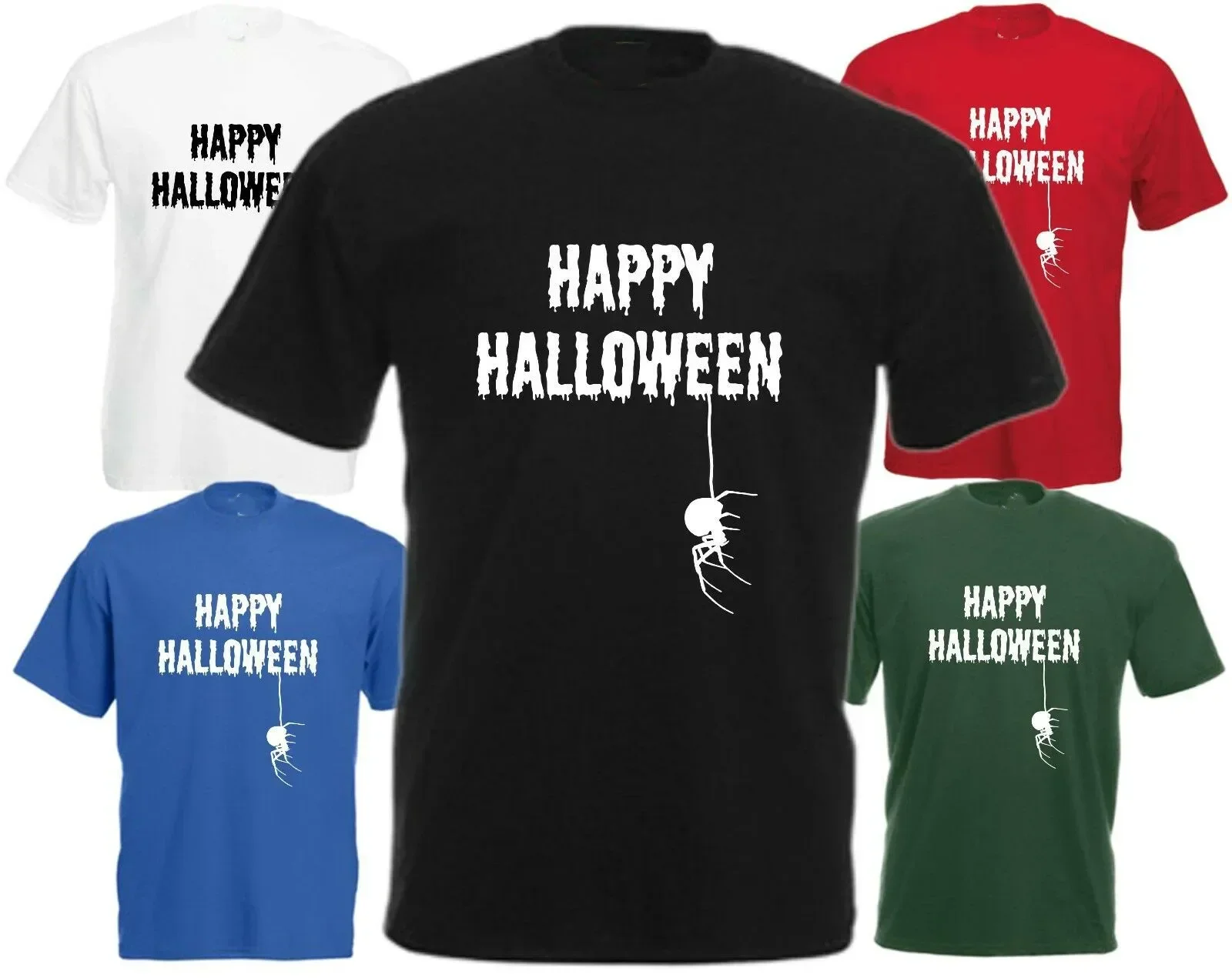 

Cool Insects Spooky Scary Happy Halloween Spider Gift T-Shirt 100% Cotton O-Neck Short Sleeve Casual Mens T-shirt Size S-3XL