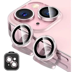 2-3pcs Metal Ring Tempered Glass Camera Lens Protector Cover For iPhone 15 16 17 Pro Max 14 Plus 13 Mini 12 11 Phone Lens Film