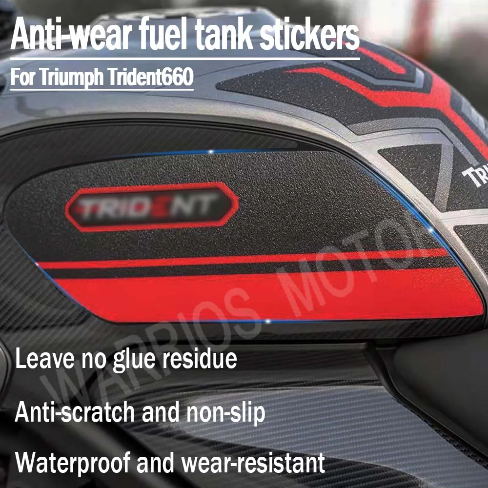 For Triumph Trident 660 2021 motorcycle fuel tank fuel tank sticker 3D waterproof sticker rubber sticker