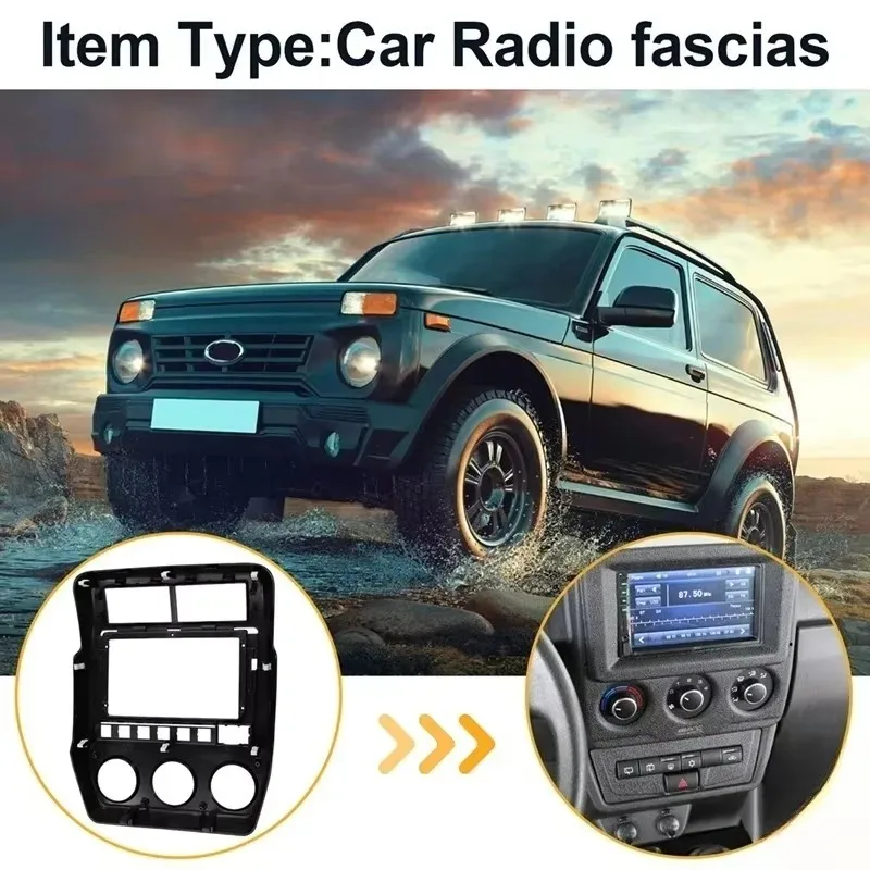 

Tiy Popular Dash Fitting Panel Kit9 Inch Host Unit 2DIN Car Radio Fascia Frame for LADA NIVA 2022