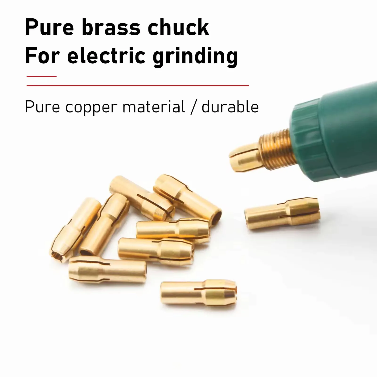10Pcs/set Drill Chucks Adapter 0.5mm-3.2mm Mini Drill Chucks For Dremel Chuck Adapter Micro Collet Brass For Power Rotary Tool image 4