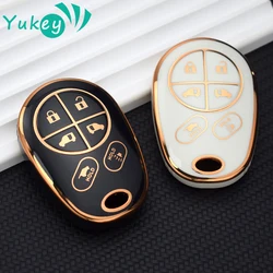 For Toyota Sienna Tacoma Tundra Highlander 6 Buttons TPU Car Key Cover Case Set Remote Key Cover