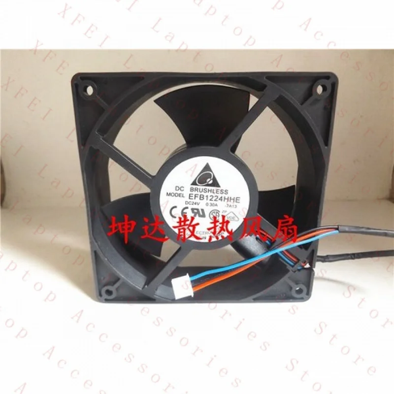 

F 1 шт. для вентилятора Delta EFB1224HHE 24 В 0,30 А 12038 12 см 3-контактный инверторный охлаждающий вентилятор