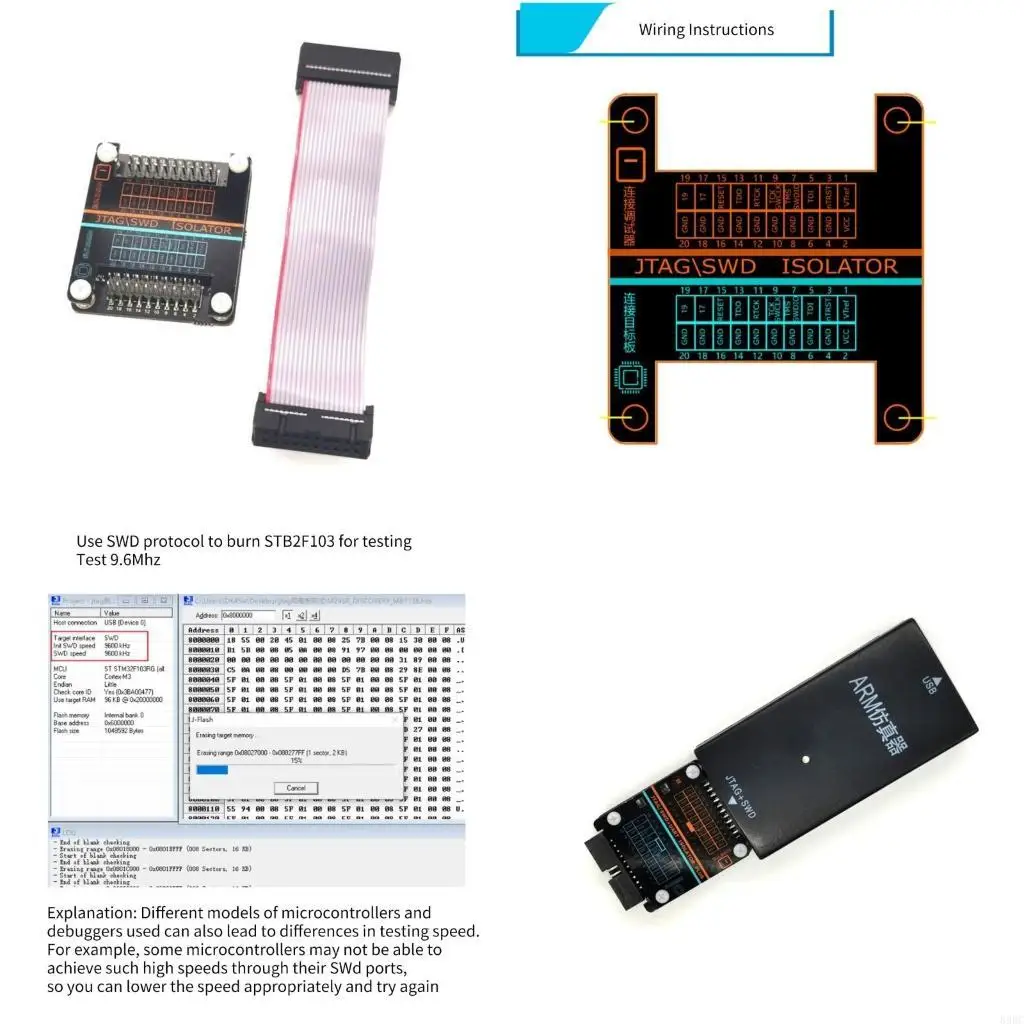 デバッガー保護のためのjtag-swdアイソレータ高電圧での電気分離回路基板デバッグツール896c