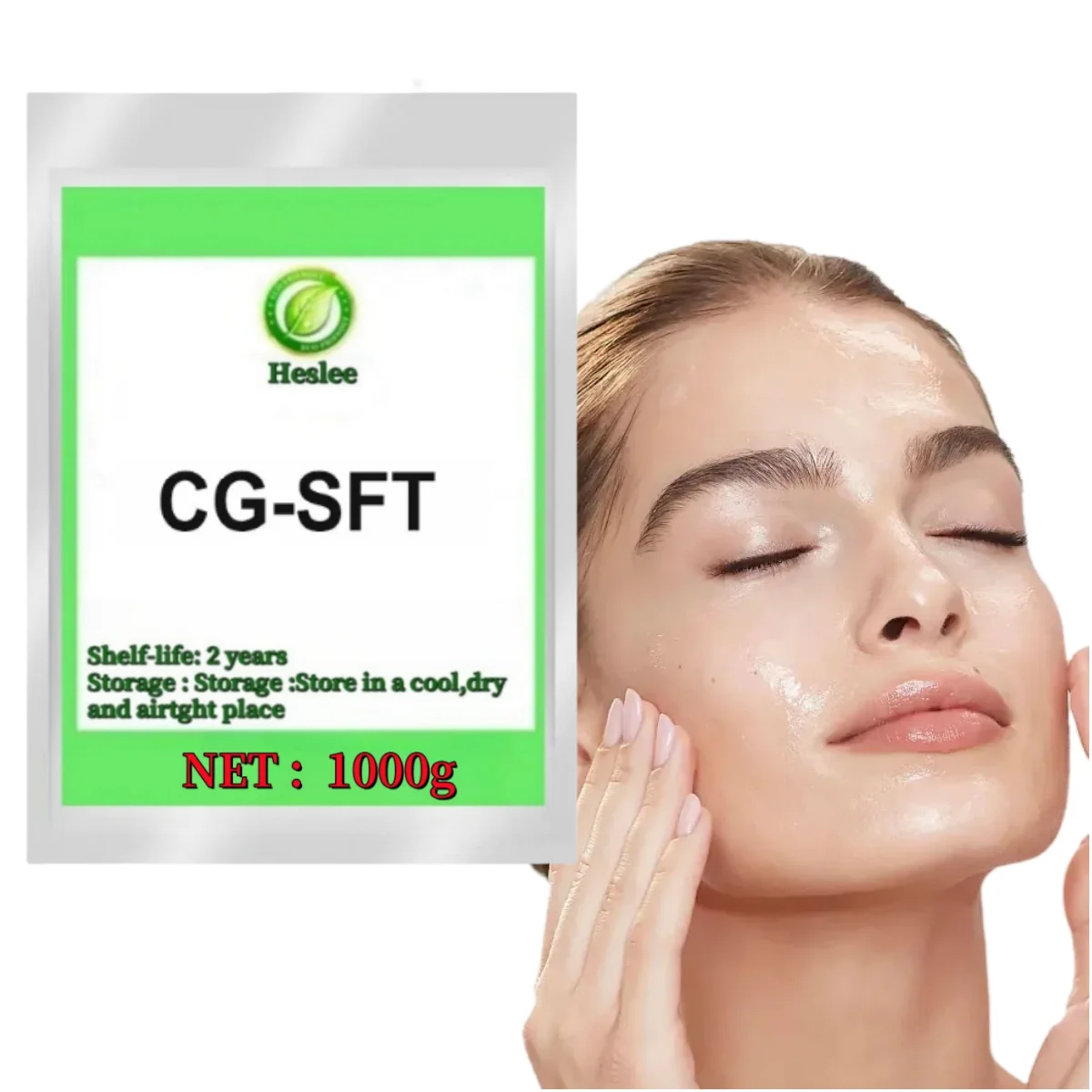 Goma Hansheng transparente Cg-sft, espesante de goma Xanthan, sensación refrescante de la piel, grado cosmético