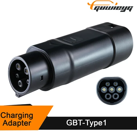 GUWIEYG EV Charger Adapter  GBT charger To Type1 Car Adapter 32A 7kw GB/T Female Plug with Type 1 Converter J1772 Electric Car