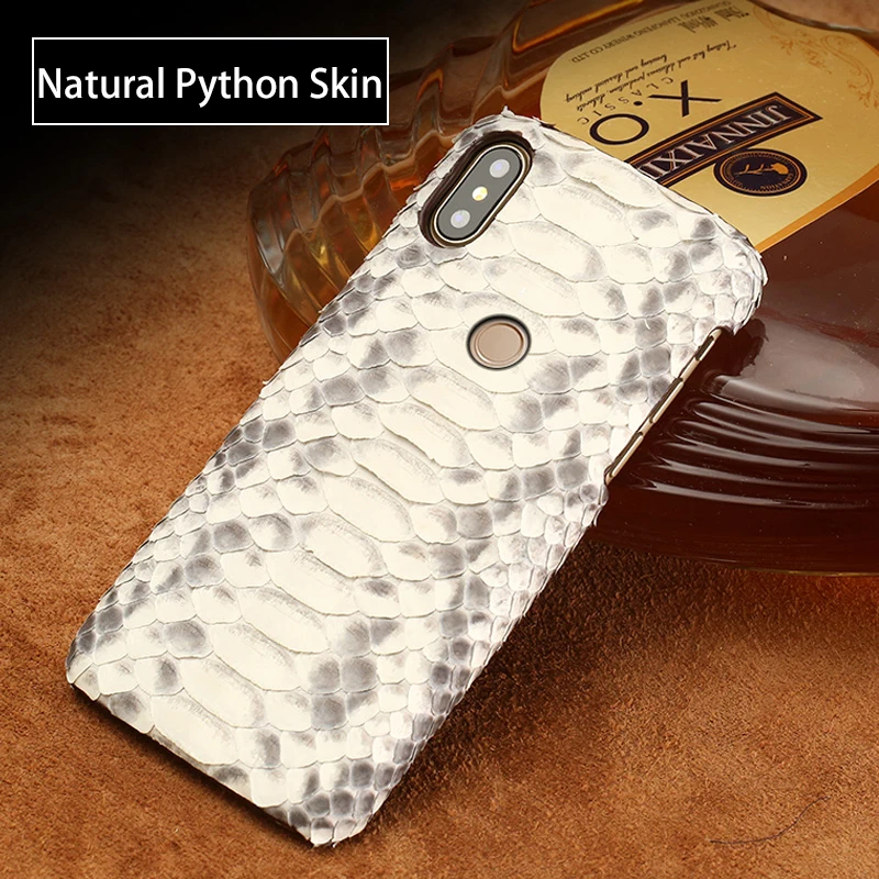 Genuine Leather Phone case For Xiaomi Mi 13T Pro 12S Ultra 13 Lite 12 11T 100% Natural Python Skin For Redmi Note 12 11 10 9 Pro