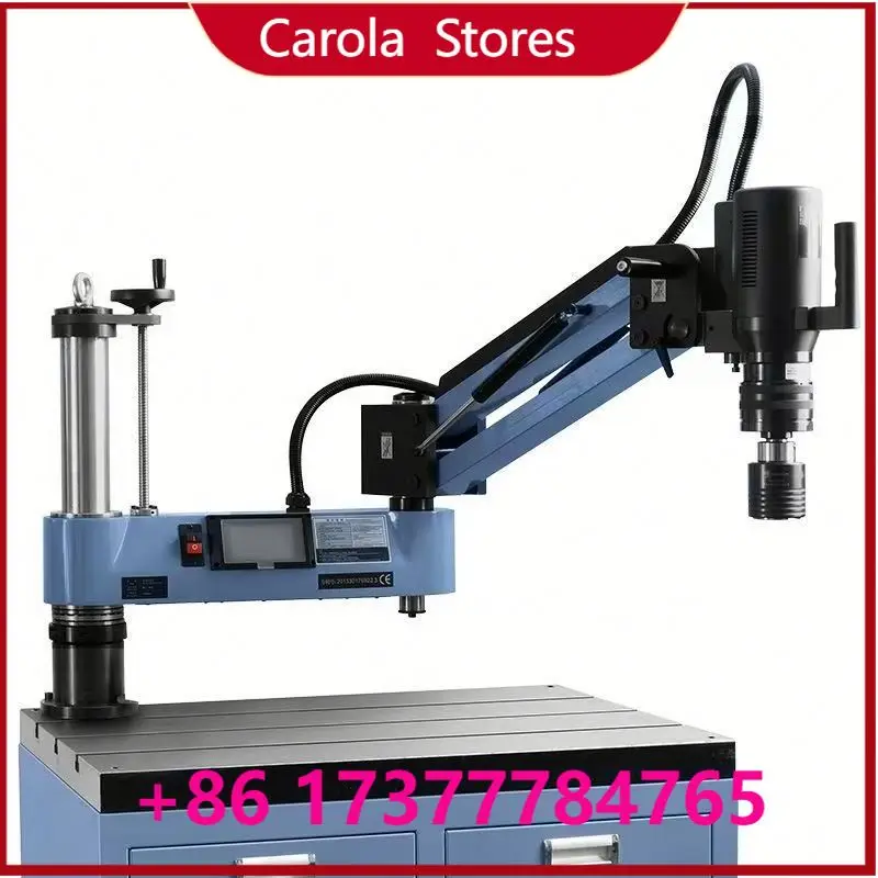 CNC Servo Flexible Arm Tapping Machine M3-M16, Automatic Metal Pipe Nut Screw Thread Drilling Tapper for Workshop