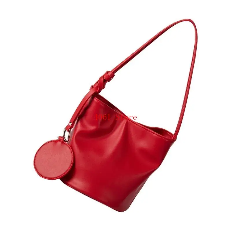 

Delicate Shoulder Bag Fashion Bucket Handbag Spacious U Underarm Bag For Women