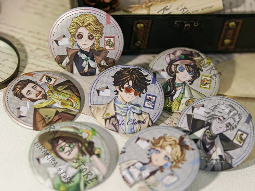 

Identity Ⅴ Eli Clark Emma Woods Wendy Ford Tinplate Badge Pendant Cosplay Emblem Breastpin Alice DeRoss Edgar Valden Pins