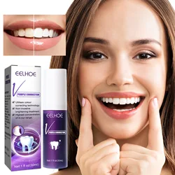 2022 30ml Teeth Whitening Toothpaste V34 Color Tooth Correction Whitener Teeth Purple Non-invasive Whitening Toothpaste