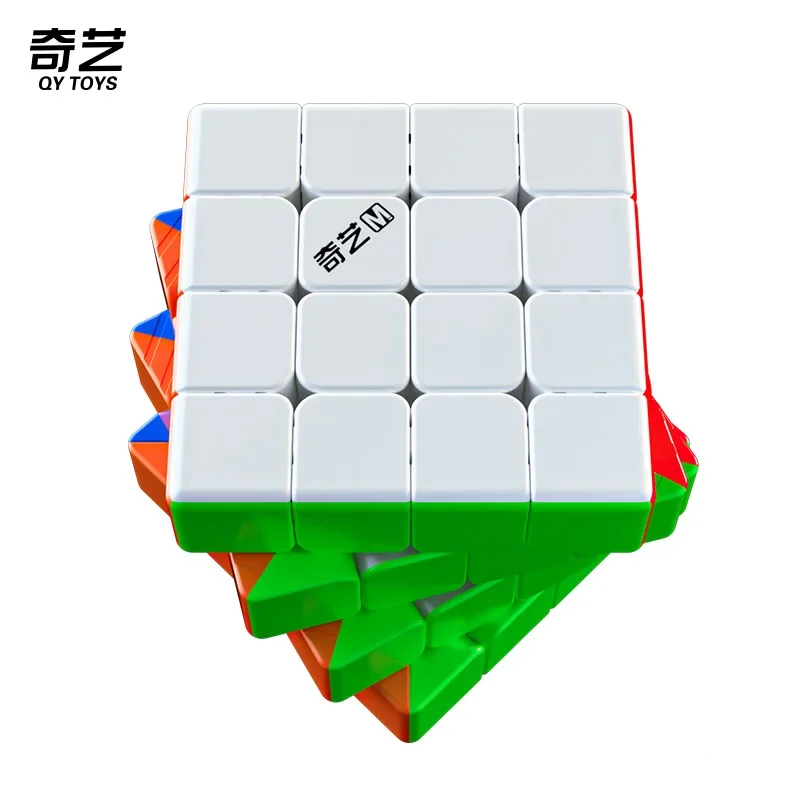 [Picube] QiYi M Pro 4x4x4 Cube Magnetic 4x4 Professional Speed Stickerless Magnet Magic Educational Toys Fidget Cube Magico Cubo