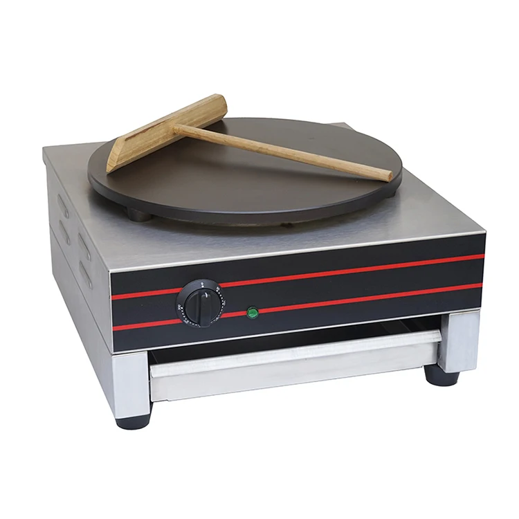 

Single hot plate commercial snack machine electric pancake machine crepe yarn making machine