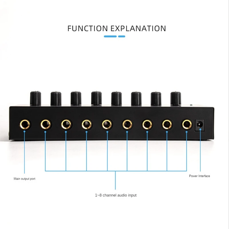 1 Set HA800 Ultra-Compact Audio Amplifier Audio Stereo Amp Microamp Amplifier For Music Mixer Recording US Plug