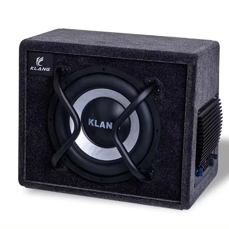 Venta directa, Subwoofer activo modificado para coche, altavoces para coche de 10 pulgadas, potencia de 1200W, bajo, asiento, Woofer, sonido, caja de altavoces para coche