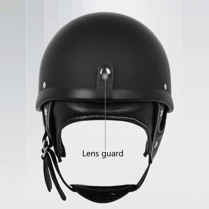 

37JE Adult Motorcycles Helmet Scooter Helmet Fashion Semi-Open Helmet with Goggles