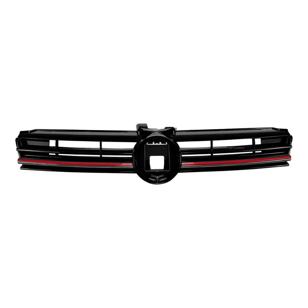 Front Grille For Volkswagen Golf MK7.5 R Style 2017-2019 Bumper Upper Intake Grill Exterior Styling Auto Accessories Upgrade Kit