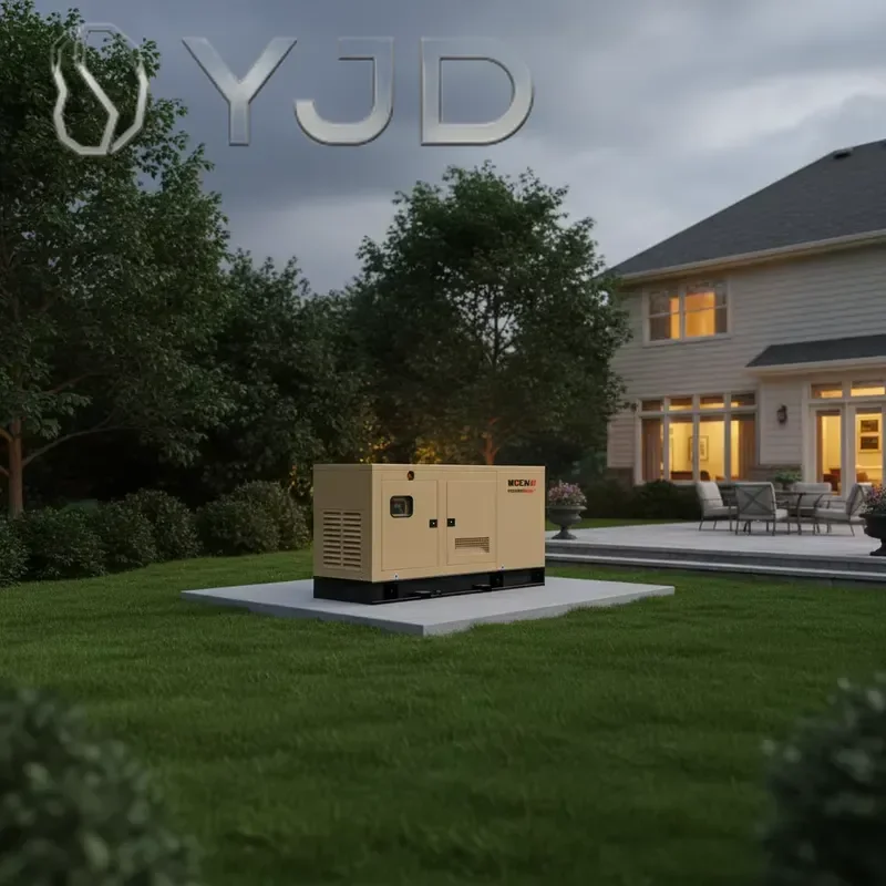 YJD 50KVA Engine Silent Diesel Generator 40KW Open Frame Remote Control ATS 50/60Hz Low Noise 70 DB 1800 RPM ISO9001 24V