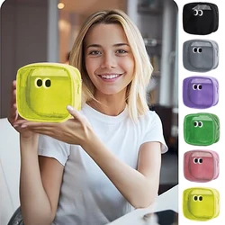 Mesh Makeup Cosmetic Bag Zipper Travel Pouch Bag Big Eyes Make Up Case for Home Offices Travel Accessories Organizer Storage Bag