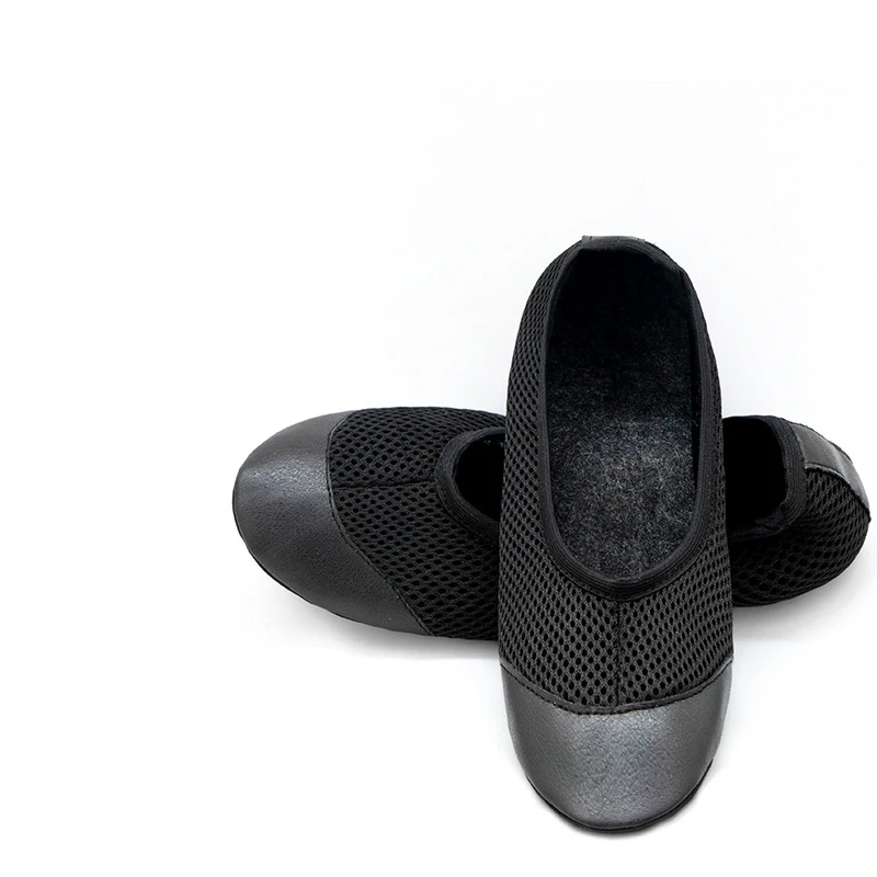 أحذية رقص الباليه الصيفية بلون شبكي مجوف للأطفال أحذية مريحة وناعمة قابلة للتنفس أحذية شبكية للرقص