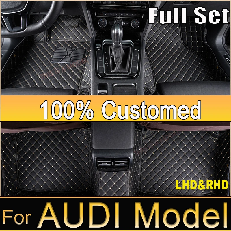 Car Floor Mats For AUDI A4 B6 A4 B7 A4 B8 A4 B9 A4 Avant A4 Conver A5 Sport A5(2door)(4door) A5 Cabriolet Custom Car Accessories