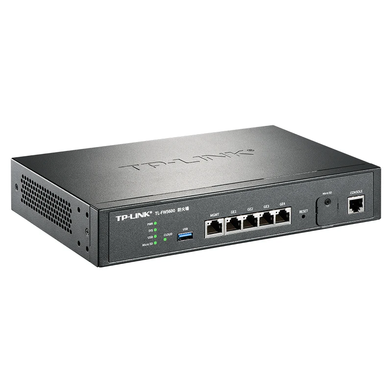 جدار الحماية المحسن TP-LINK TL-FW5600 ثنائي النواة 5 1000 متر منافذ RJ45 حماية شاملة من الهجوم توجيه غني النسخة الصينية