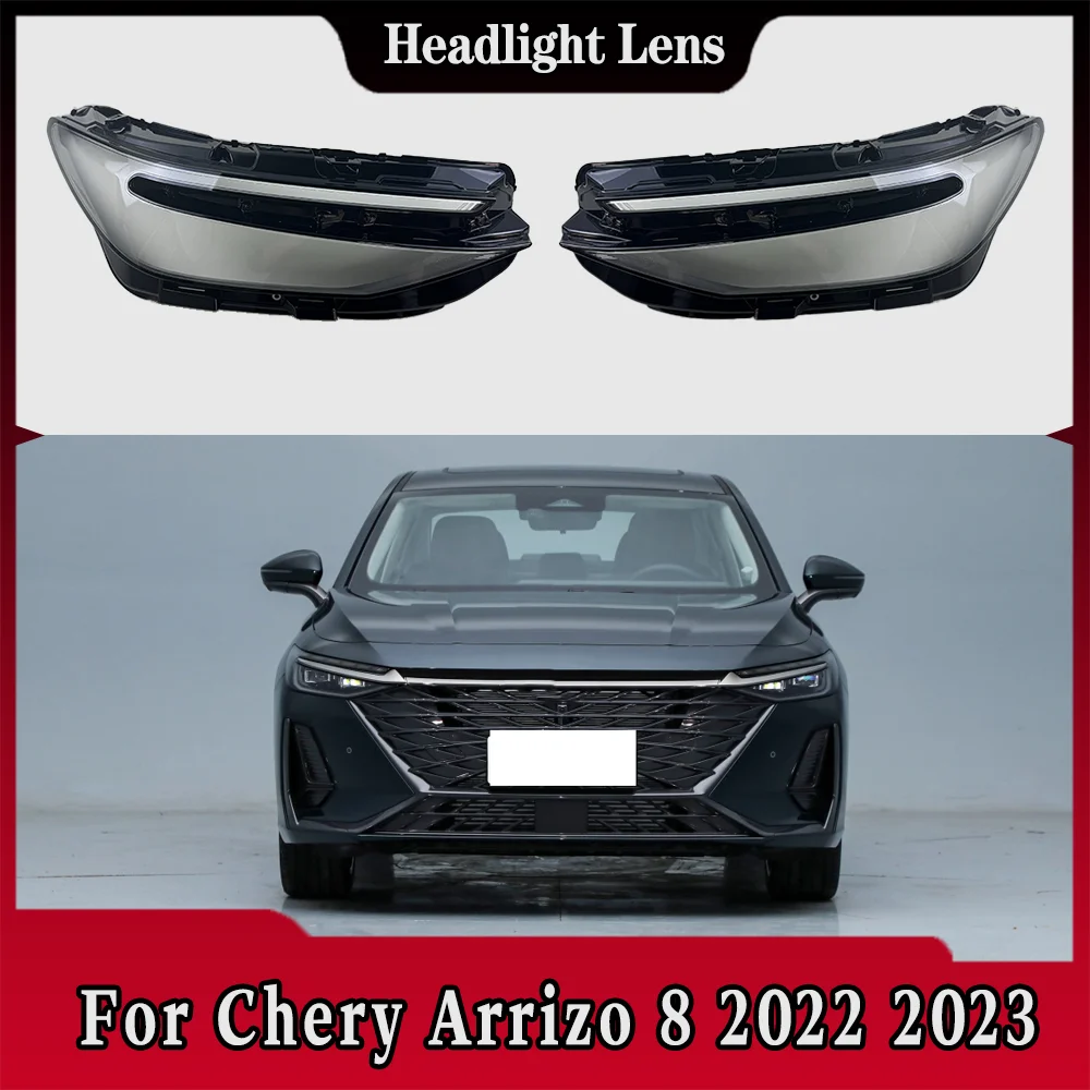

For Chery Arrizo 8 2022 2023 Front Headlamp Cover Transparent Headlight Shell Lens Plexiglass Replace Original Lampshade