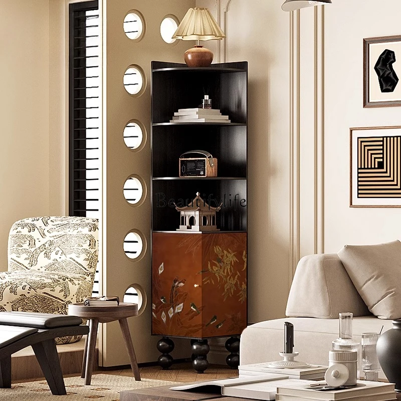 

"Birds Chaoyang" French medieval style entrance restaurant corner cabinet integrated storage locker