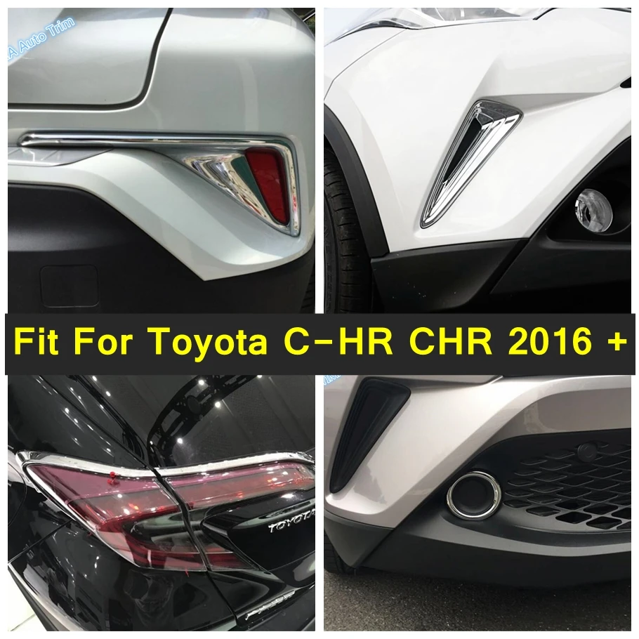 

Front Fog Lights Lamp / Rear Foglight / Taillight Eyelid Eyebrow Decor Cover Trim Accessories For Toyota C-HR CHR 2016 - 2019