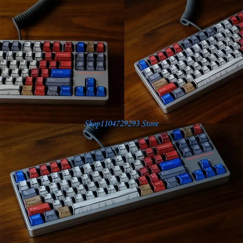 

Y2GD 151 PBT Keycaps Graffiti Theme Keycap Set Heat Sublimated for Mechanical Keyboards for Gamers and Designers