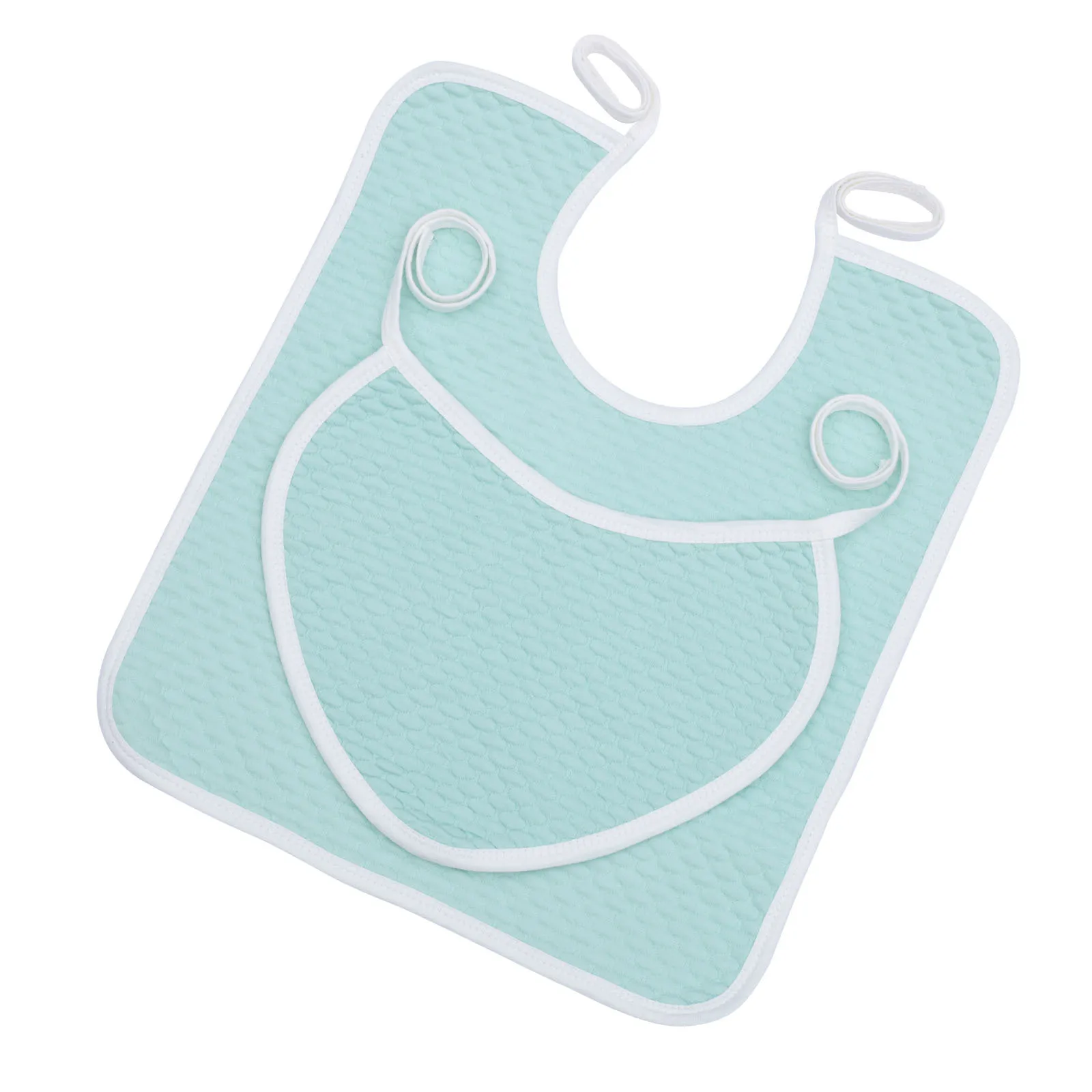 2 Stuks Liefde Hart Katoen Ouderen Slabbetjes Draagbare Waterdichte Voeden Lunch Handdoeken Gemakkelijk Gebruik Huidvriendelijke Comfortabele Verpleging Materialen