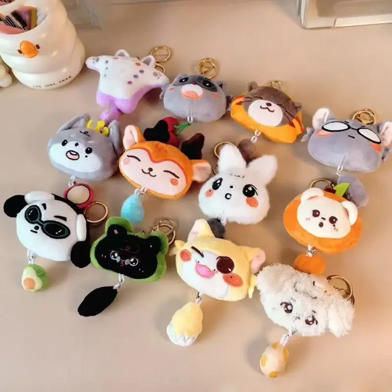 Korean Men's Team 17 Idol Stuffe Plush Starfish Body Doll Keychain the 8 Jun Trainee Fans Gift Send Friends Toys for Kids Xmas