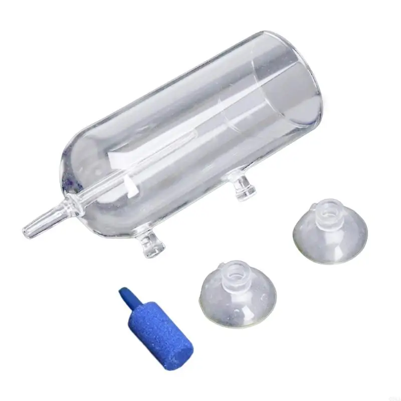 Q0KA Aquarium Air Bubbler Glass Cup Set Increasing Dissolved in Water