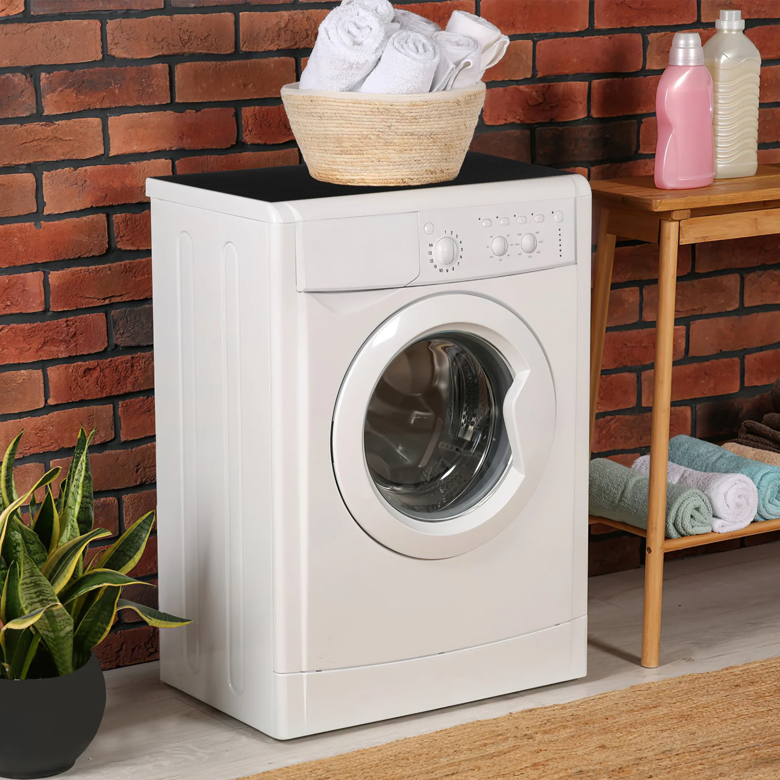 

Washer Top Cover Absorbent Waterproof Protector Mat for Washing Machine and Dryer Laundry Room Topper Cover for Washer Dryer