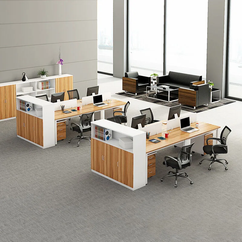 Office Furniture Working Desk Workstation Table Modern Modular 2/4/6/8 Person Seater Work Station for Staff