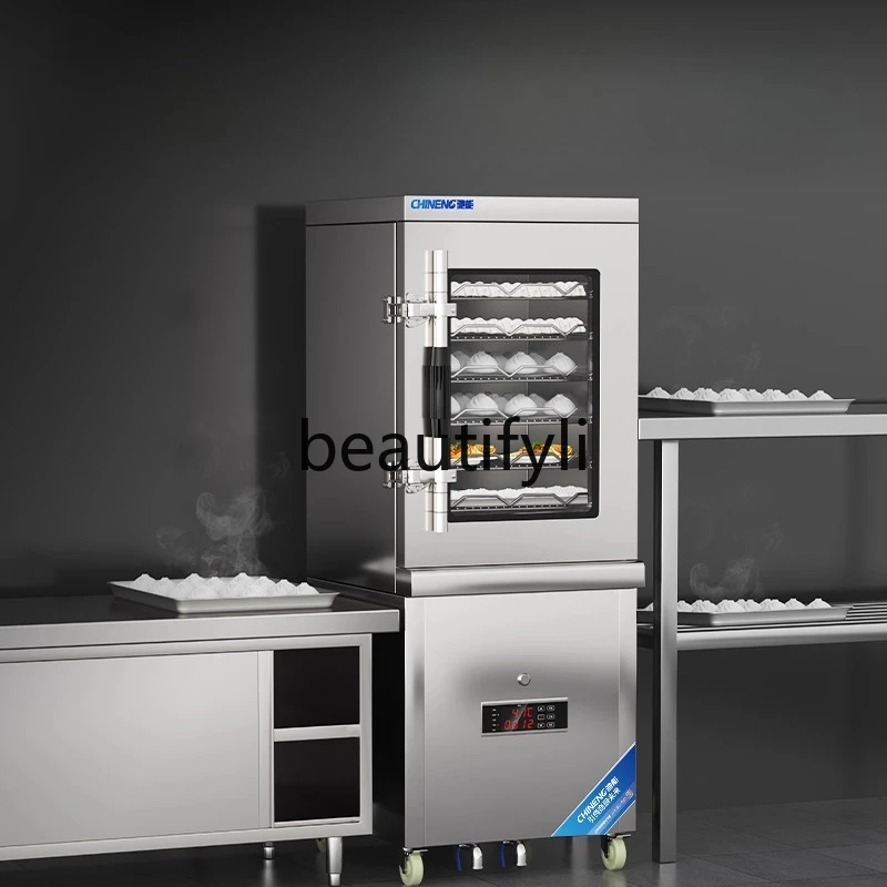 

Commercial Steamer Cabinet Fully Automatic Steamer Machine Steamed Bun Glass Oven Cabinet Steaming Box Insulation Cabinet