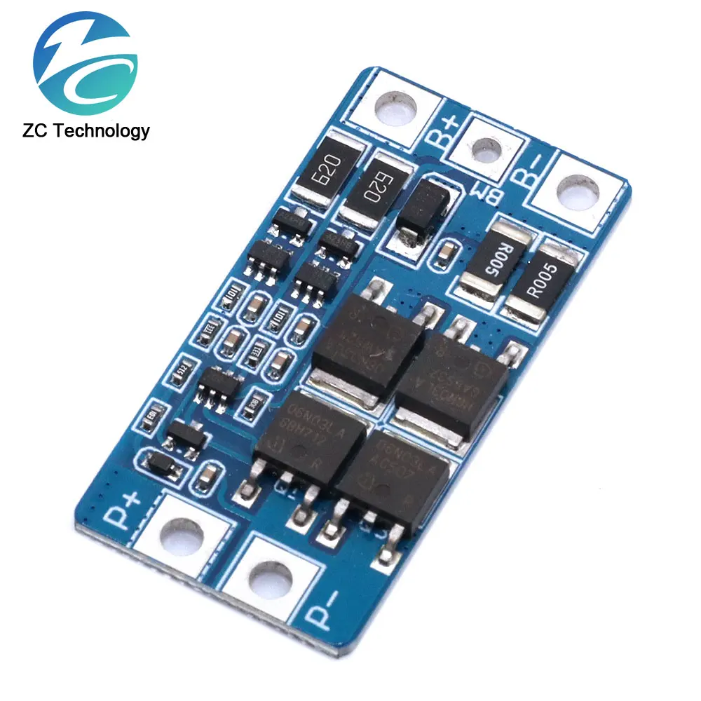 2S 10A 7.4V 18650 lithium battery protection board 8.4V balanced function/overcharged protection Good