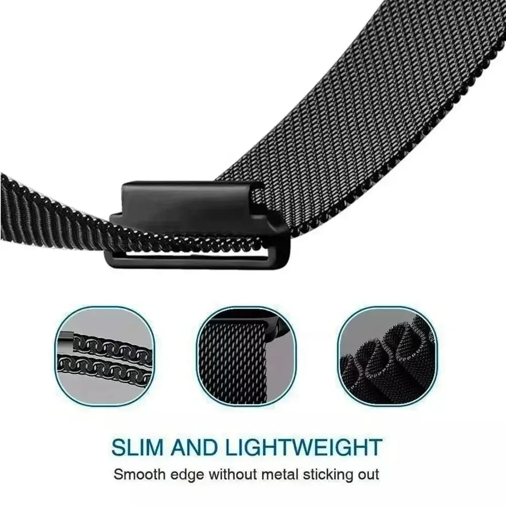 20mm 22mm Milanese Loop Strap for Garmin Forerunner 165 55 645 265 965 255/Active 5/Vivoactive Accessories Garmin Venu 3 Correa