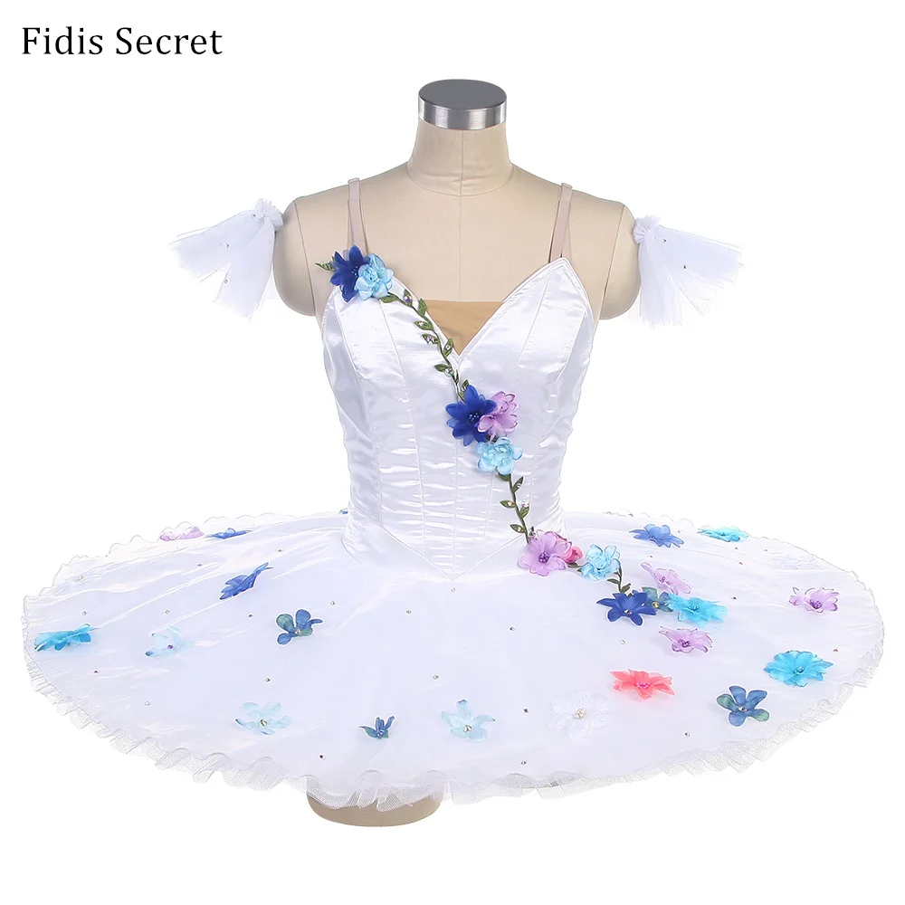 

High Quality White Classical Platter Ballet Tutu Skirt,Girls YAGP Performance Costumes,Ballerina Sugar Plum Fairy Stage Wear