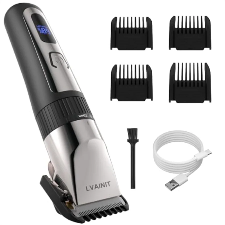 

Hair Clippers for Men Cordl LCD Rechargeable Hair Trimmer Beard Trimmer for Men Men's Grooming Kit for Hair Face Beard Profiona
