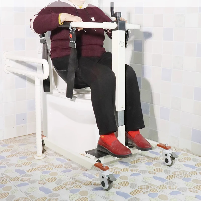 Manual Lift Shift Machine Bedridden Lifting Elderly Bed Wheelchair Transfer Lift Toilet Chair lifting machine