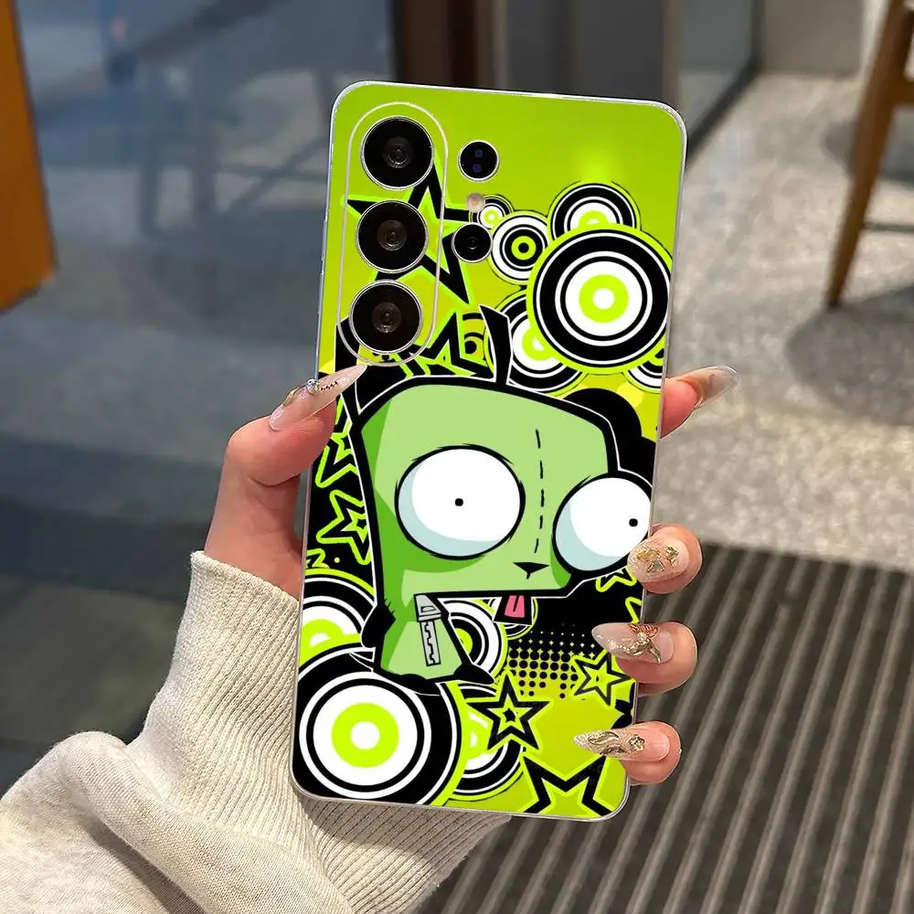 Invader Zim GIR Phone Case Transparent Silicone Soft For Samsung S25,S24,S21,S22,S23,S30,Ultra,S20,Plus,Fe
