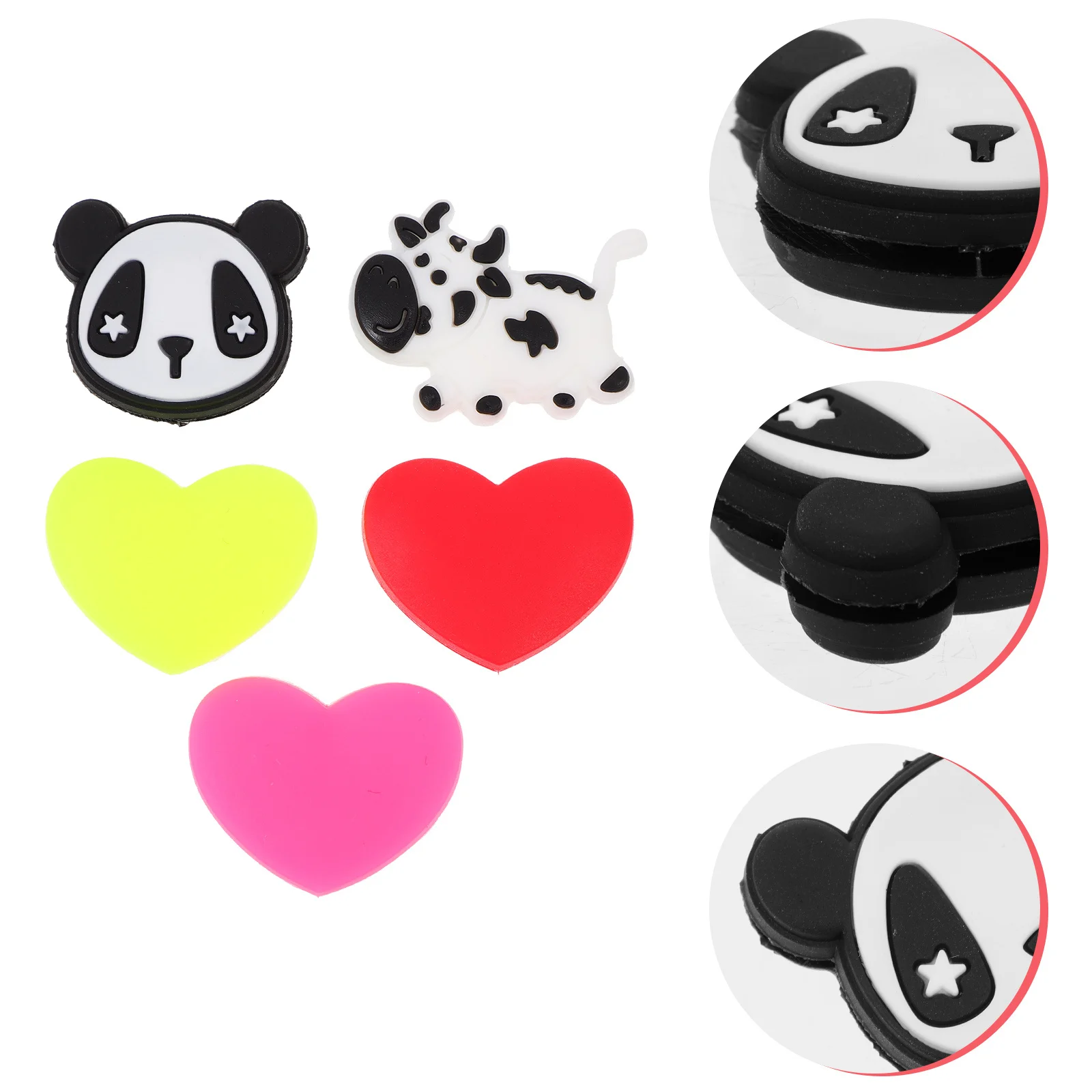 

5 Pcs Tennis Supplies Fun Dampener Dampers for Rackets Dampening Funny Heart-shaped Vibration Accessory Shock Absorber
