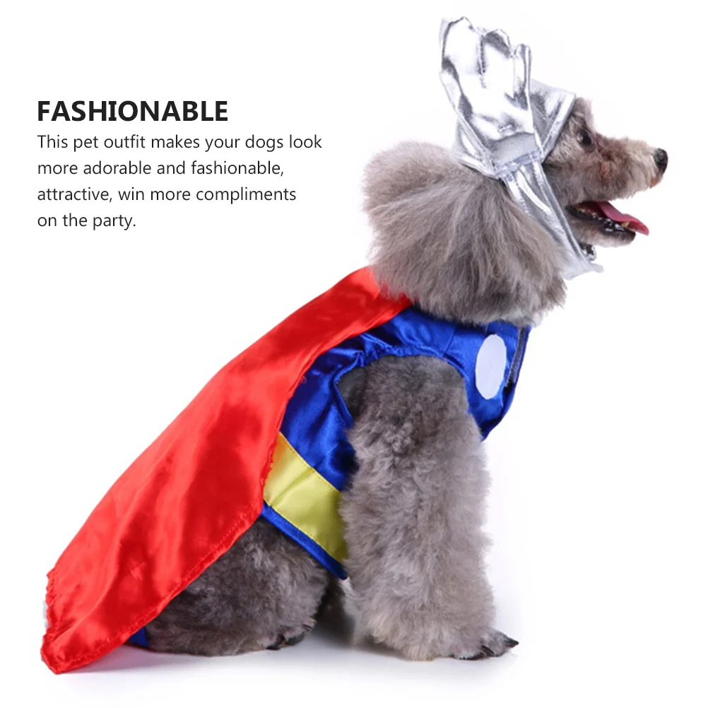 

1Set Pet Cosplay Clothing Dog Halloween Suit Creative Design Premium Polyester Material Comfortable Wear Pet Costume