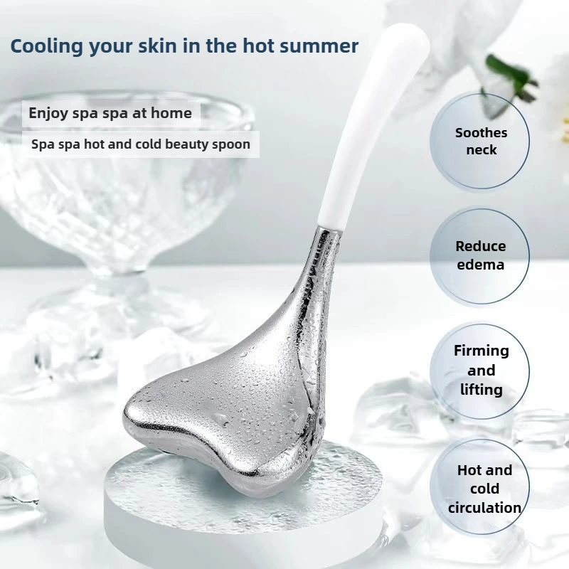 ホットセールスキンケアツールメタルフェイスマッサージステンレススチールフェイシャルクーリングクライオアイスグローブ（顔用）