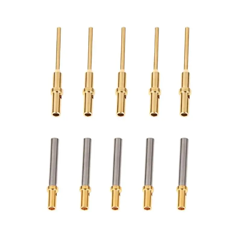 0460-202-2031 Crimp-Drahtklemmen, 5/10 Stück, vergoldeter Edelstahl, männlich/weiblich, 6–20 AWG, für elektrische Reparaturen zu Hause – Detail 8