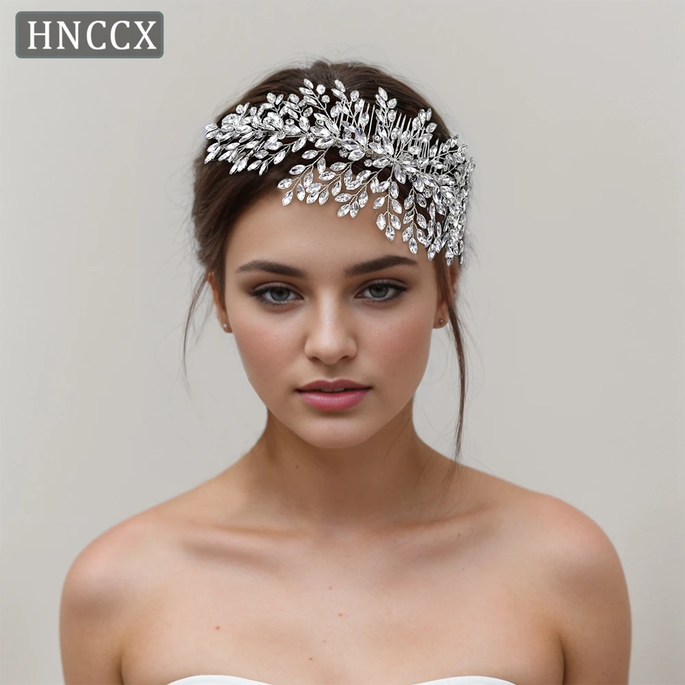 

HNCCX Wedding Hair Comb For Bride Woman Hair Accessories Rhinestone Bridal Hair Tiara Wedding Headpiece Bride Headwear CP311