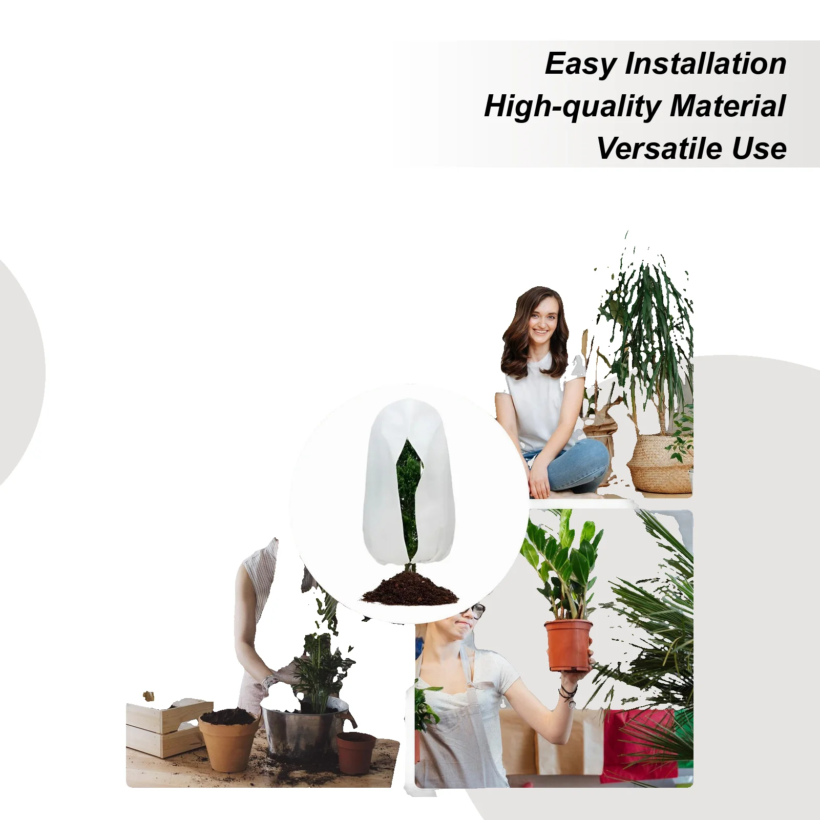 

Покрытие для растений, зимнее теплое покрытие, защитная сумка для растений, кустарников, защита от мороза для двора, садовых растений, маленькое дерево против холода