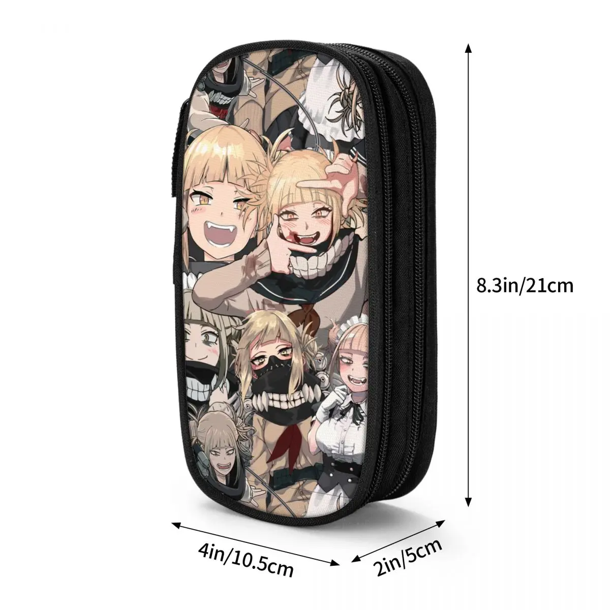 Imagem -06 - Caixa de Lápis Himiko Toga Tributo Pattern Boku Não my Hero Academia Manga Pen Bags Grande Capacidade Estudantes Escola Zipper Pencilcases