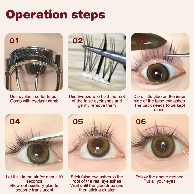 Cola para extensão de cílios postiços 3ml, à prova d'água, secagem rápida, longa duração, forte, sem irritação, transparente, ferramentas de elevação de primer